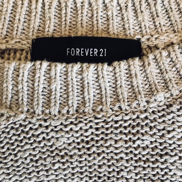 FOREVER 21 - beige knitted sweater - Picture 4 of 4